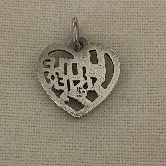 James Avery "Little Sister" Heart Charm - Picture 3 of 3